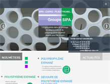 Tablet Screenshot of groupe-sipa.com